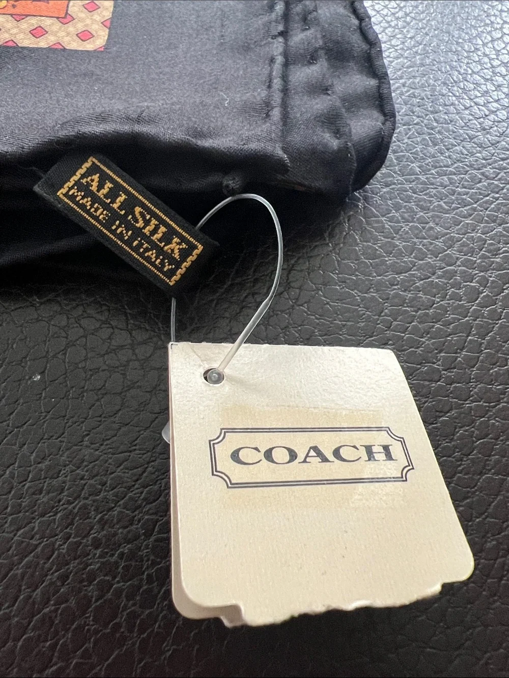 Coach Indian Flowers Silk Scarf Made in Italy